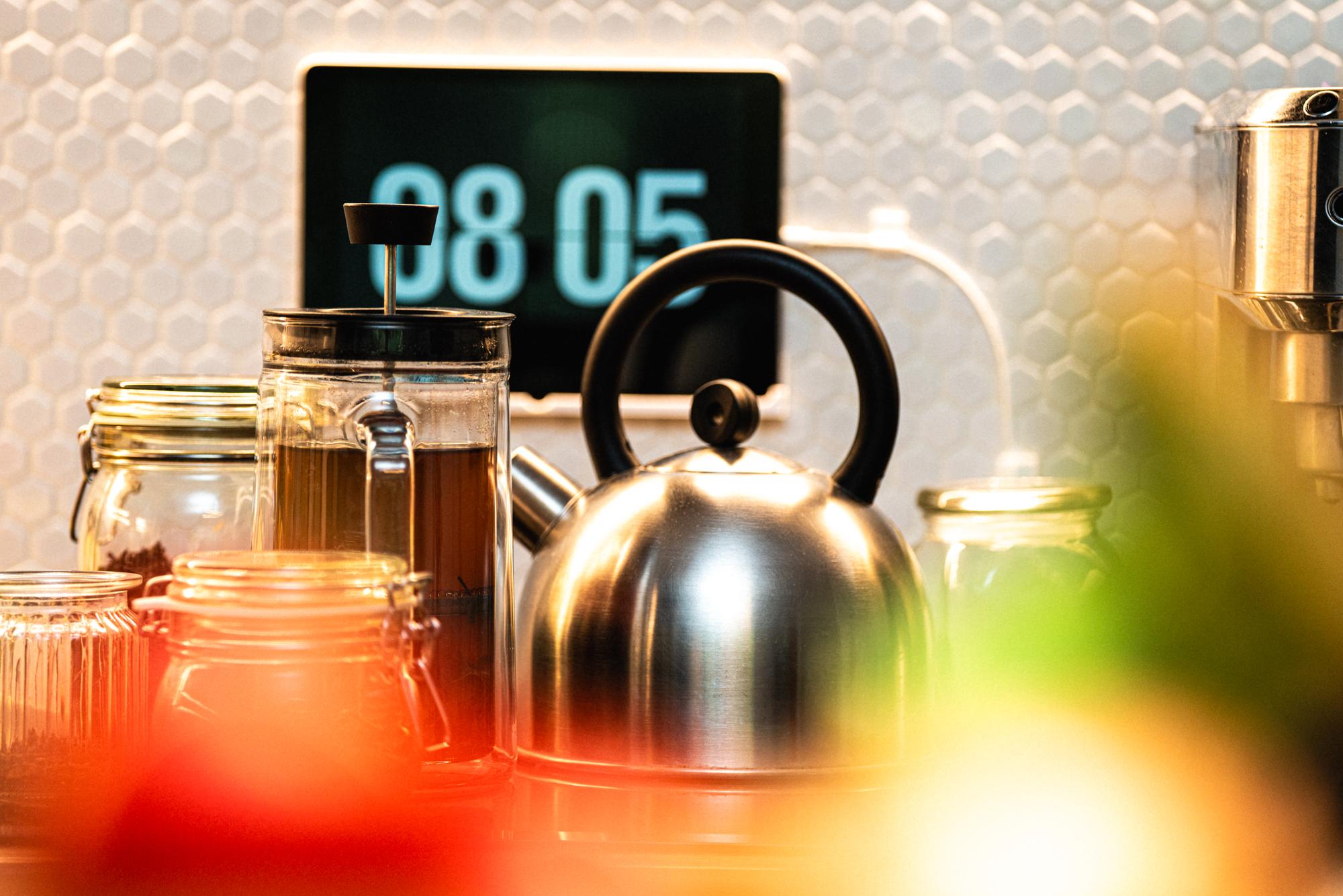 Setup of modern kitchen tools